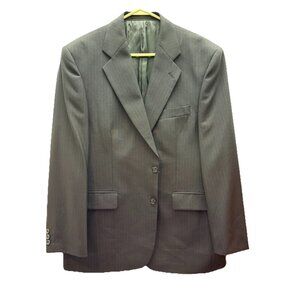 Alexandre London Blue Wool Blazer Men 42 Stripe Saville Row Tailor in Portugal